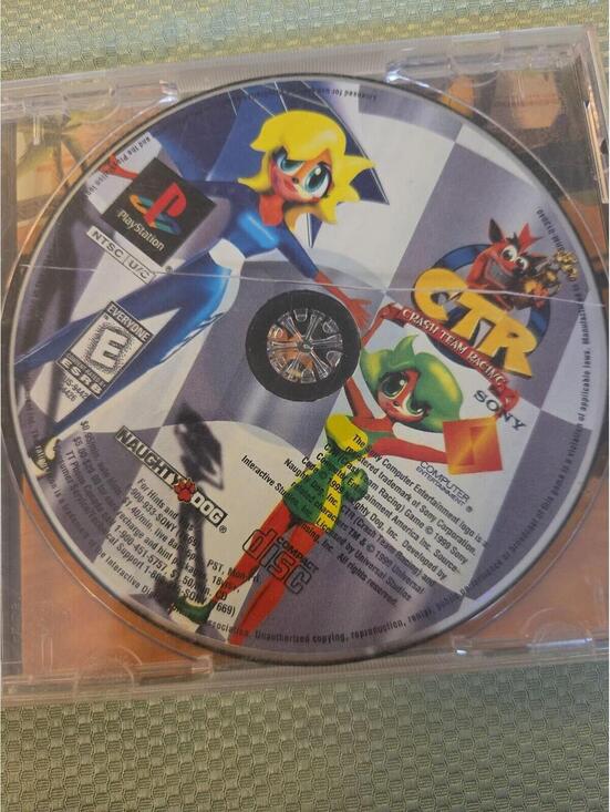 Other - Crash Team Racing CTR Sony PlayStation 1 PS1 Original Black Label Disc